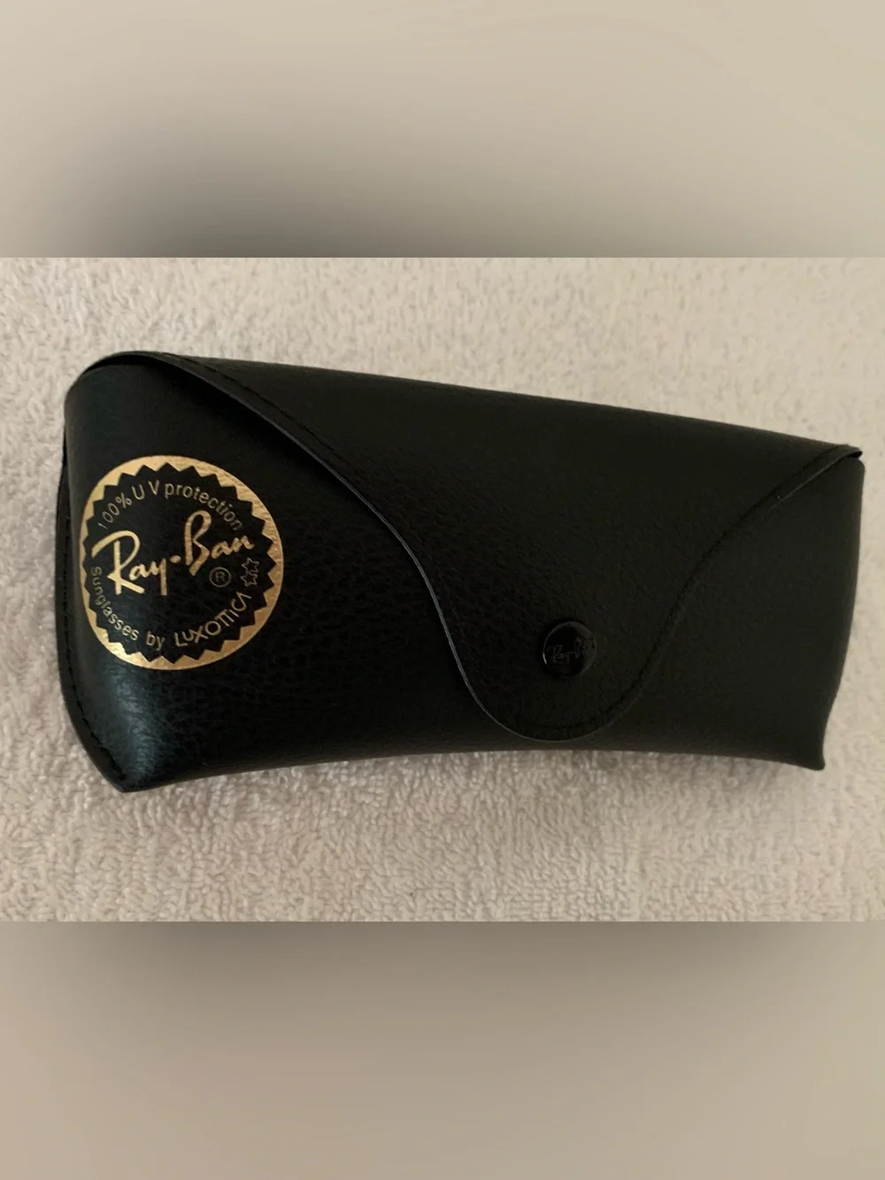 Ray-Ban Unisex Black Metal Pilot Sunglasses with Dark Green Lenses